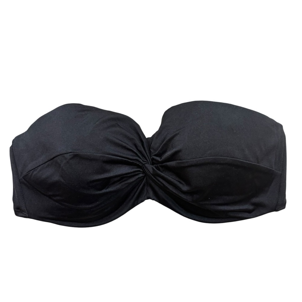 Ladies‎ Victoria’s Secret Bombshell Brand Black Twist Front Bandeau Bikini Top L